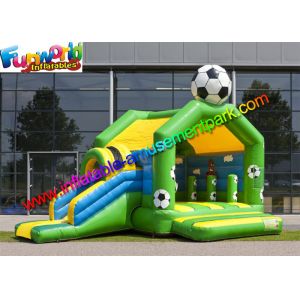 FIFA World Cup Inflatable Kids Bouncer Slide , Jumping Castle for Football Fan