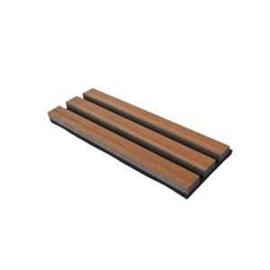 Veneer Finish Acoustic Wood Slat Panels With Felt Backing W600xL2400xT21mm