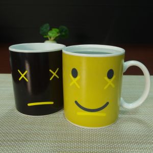 Custom heat changing mugs heat colour change mugs eco - friendly