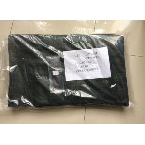 130g-200 gsm Dark Green Windscreen Mesh Fabric With Reinforced Hems / Corners /