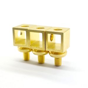 China Gold Plating CNC Brass Parts Anodized Custom Metal Components on sale