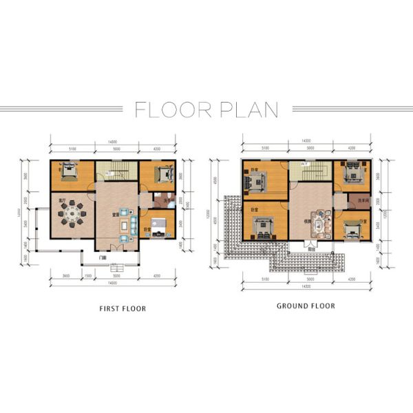 Recyclable Architecture Light Steel Structure House Prefab Villa Modular Home