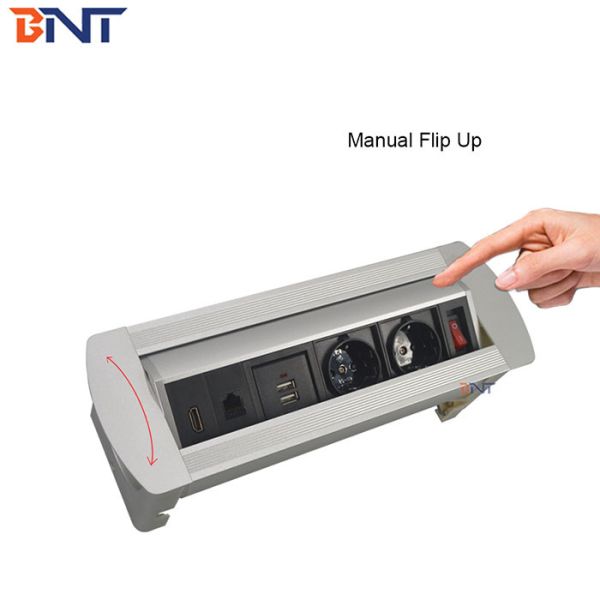 Buy Desktop multi-function hidden security office table power outlet socket at wholesale prices