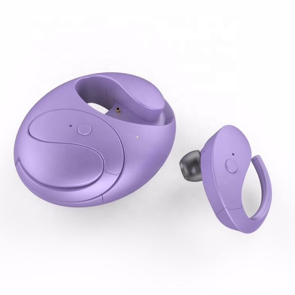 2019 new true wireless stereo ear hook,bluetooth 4.2 in-ear waterproof sports earphones with press buttons