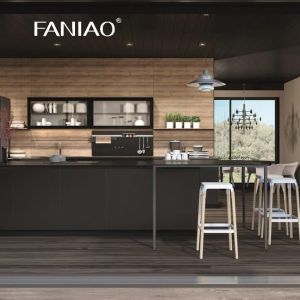 Customized Project Europe Style Melamine Kitchen Cabinet Made Of China