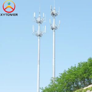 Customized Galvanized Single Tube Telecommunication Antenna Wifi Monopole