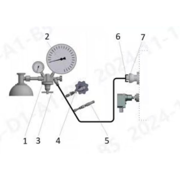Industrial SF6 Accessories Gas Inflation Pressure Management System [KSCQ-5G]