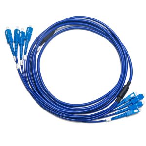 1310/1550nm Blue SC/SC 4-4 Four-Mode Single-Core Optic Patch Cord OM3 For
