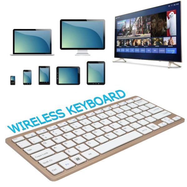 Buy Low Power Consumption Compact Bluetooth Keyboard For IOS Android Wins at wholesale prices