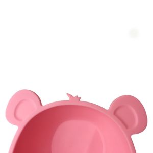 Promotional Silicone Baby Bear Bowl With Suction High Durability
