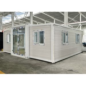 20-foot ivory white expanded container house with bathroom