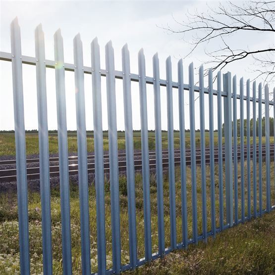 Buy Powder Coated Galvanised Steel Palisade Fencing 1.5m Height at wholesale prices