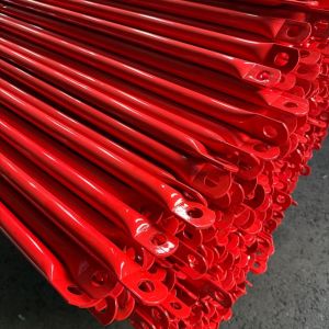 China 20MM Red Galvanized Steel Frame Scaffolding Cross Braces on sale