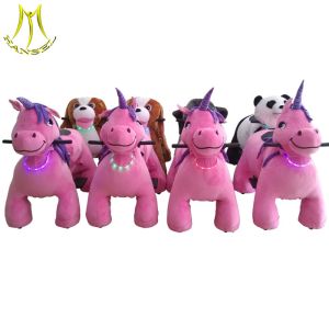 Hansel supper market equipment electric plush motorized stuffed animals for mall