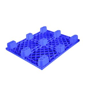 China 1200x800 Recycled Plastic Pallet HDPE PP Light Weight Serrated Deck on sale