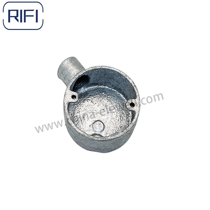 BS4568 Conduit Pipe Fitting 20mm,25mm Malleable Iron Terminal Box 1 Way