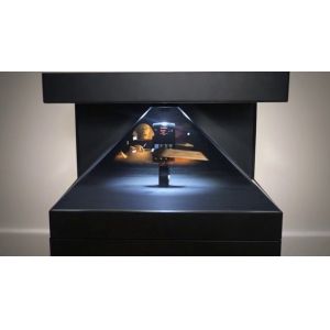 50 Degree Holographic Glass Screen Pyramid Holographic Showcase 270