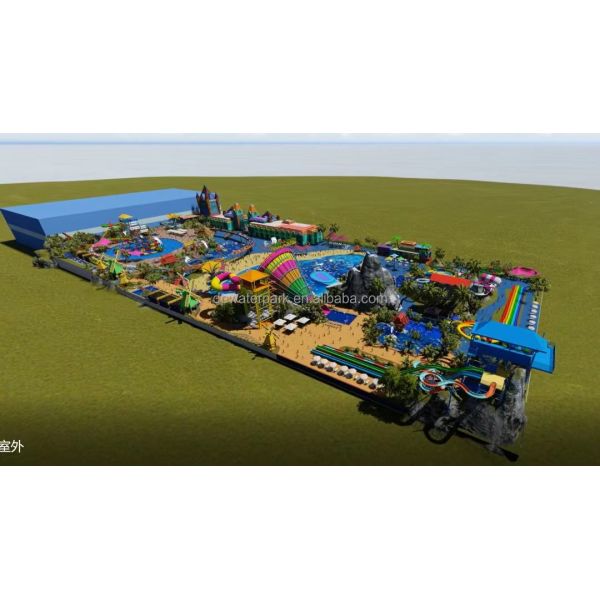20000 SQM Aqua Park Design Master Plan Custom Water Theme Park Design for Resorts