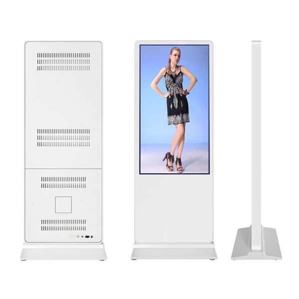 2020 55inch smart thin indoor advertising display screen kiosk with brochure