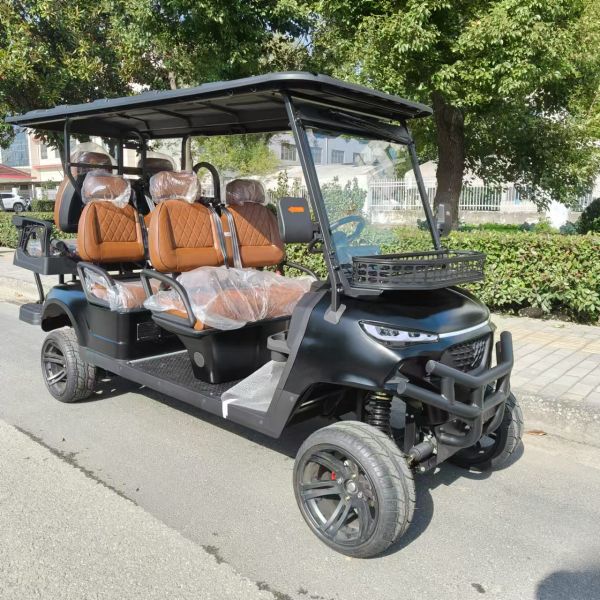 Sightseeing 6 Seat Lectric Lifted Golf Cart Free Shipping 4 Wheel Drive 4 Seat Club Buggy