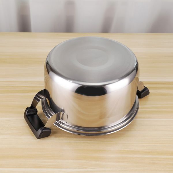 High Quality 5pcs Non Stick Stock Pot Stainless Steel 410 Cookware Cooking Set