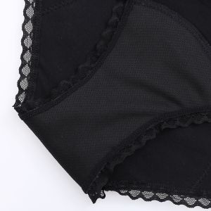 Fashion lace design Menstrual Panties Plus Size Women Soft Anti-bacterial Period