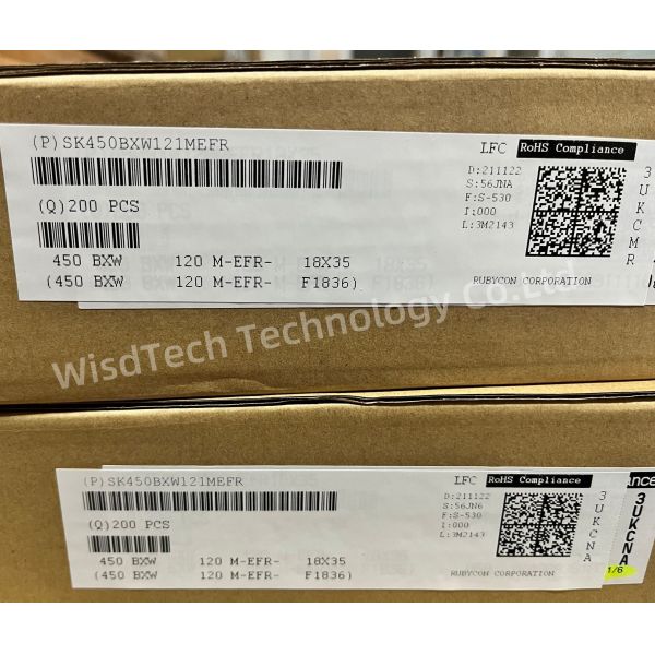 450BXW120MEFR18X35 Aluminum Electrolytic Capacitors Radial Leaded LONG LIFE ELECTROLYTIC CAPACITORS