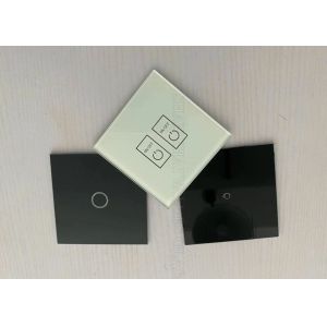 SGS Curved 0.5mm Tempered Ceramic Printed Glass Ultra Clear