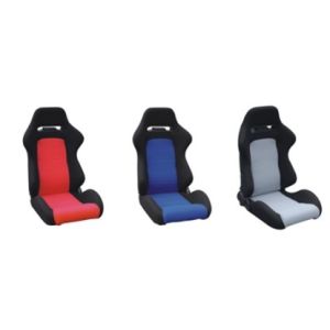 Fully Reclinable Faux Suede Sport Racing Seats R Style