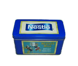 ISO9001 House Shape CMYK Pot Coin Tin Box 190x112x105mm