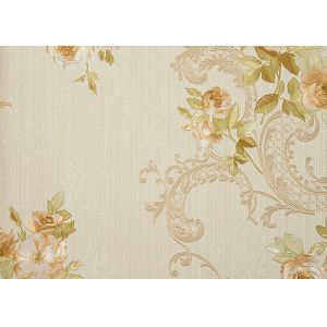 Flower Pattern American Vintage Country Style Wallpaper 0.53*9.5M
