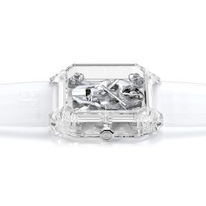 Transparent / Blue / Green Round Square Oval Sapphire Watch Case Durability