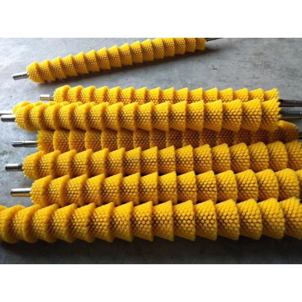 Buy Hard Plastic Nylon Rotating Eggs Cleaning Industrial Roller Brush at wholesale prices