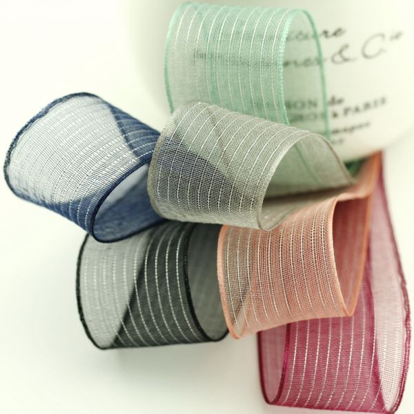 wired organza mesh webbing DIY gift 10 Yards Per Roll Christmas Decorative