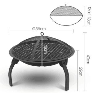Amazon Patio wood burning fire bowl outdoor cast iron fire pit