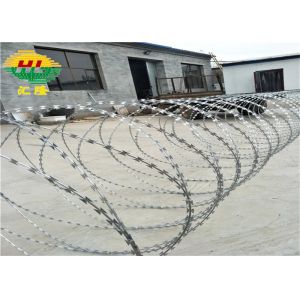 ASTM Standard 2.8mm Hot Dipped Galvanized Concertina Razor Wire BTO-16 1000mm Diameter