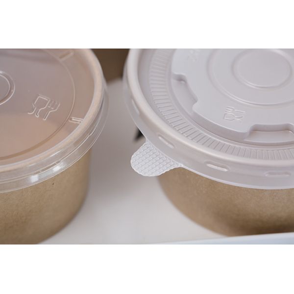 Buy Disposable Biodegradable Takeaway Shallow Kraft Soup Salad Paper Bowl at wholesale prices