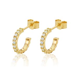 Delicate 14K Gold Plumeria Full Hoop Earrings Hawaiian Craftsmanship