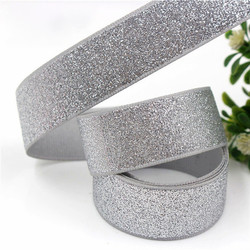 Gold Glitter Ribbon Merry Christmas Holiday Party Celebration For Christmas