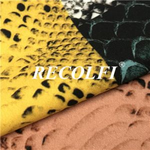 Snake Designs Eco Friendly Recycled Spandex Fabric For Yoga Wear Fabric