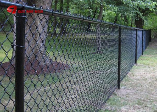 Buy PVC Coated Chain Link Fence Fabric , Diamond Welded Wire Fence 5x5cm Openning at wholesale prices