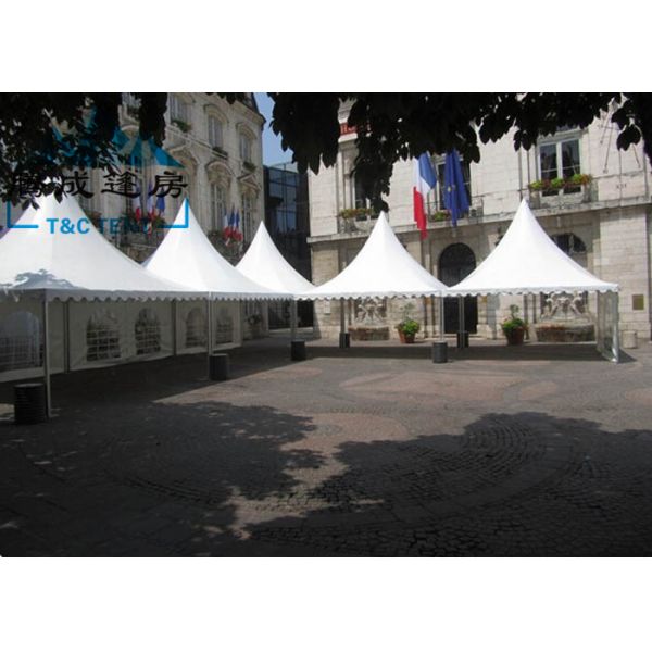 Hot Dip Galvanized Outside Tents For Parties , Easy Assembled Pop Up Pagoda