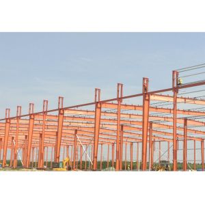 Bolt Connection Prefabricated Steel Structures with Galvanized Finish Strength /