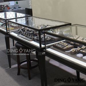 Brush Black 304# Stain Steel Jewellery Counter Display
