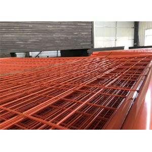 High visibility Orange Color Temporary Fencing Panels 2.1mx2.5m super panels OD