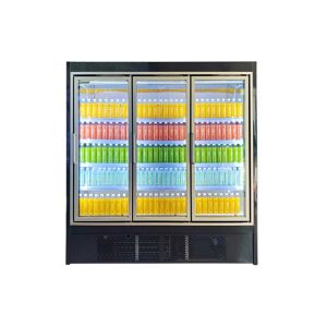 Store Retail Multideck Display Fridge With Doors Upright