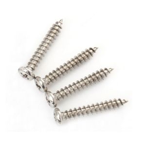 Quality A2-70 Stainless Steel Pan Head Self Tapping Screws DIN 7981 Metric Sizes for Aluminium Titanium Brass Nickel Bronze M3 M5 for sale