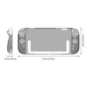 Unique Design Diamond Pattern Split TPU Joy-Con and Hard PC Middle Frame