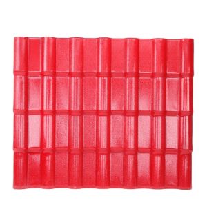 China ASA Spanish Bamboo Wave Roof Tile 2.5mm 1050mm Width on sale