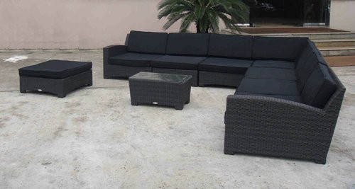 Buy 9pcs poly rattan big rattan furniture at wholesale prices